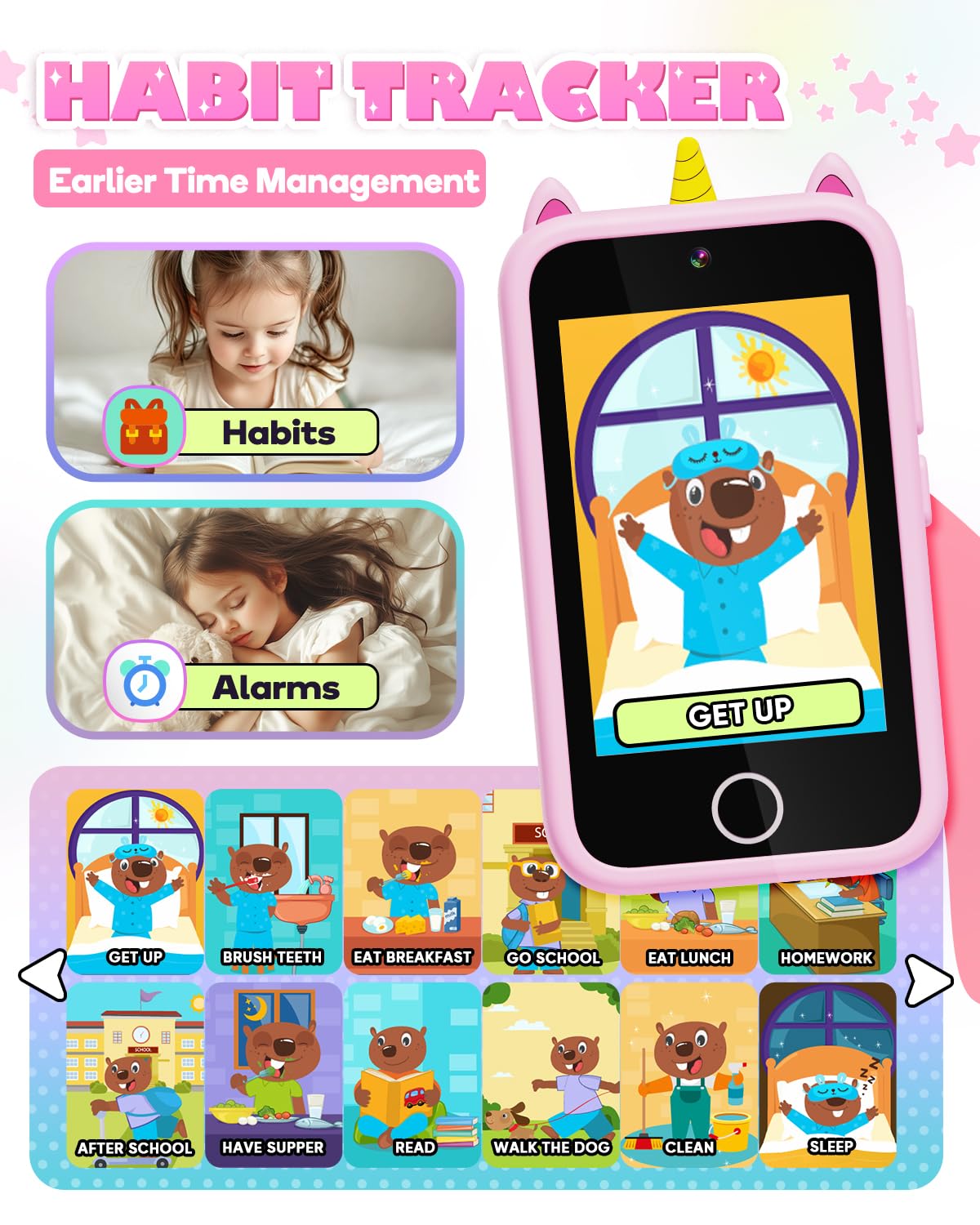 Lizzbey Kids Smart Phone ABC learning with letter sounds.