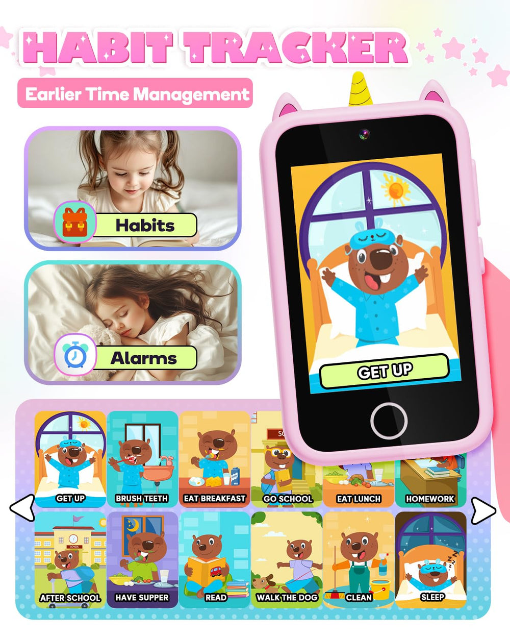 Lizzbey Kids Smart Phone ABC learning with letter sounds.