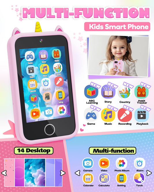 Lizzbey Kids Smart Phone front camera for fun selfies and stories.