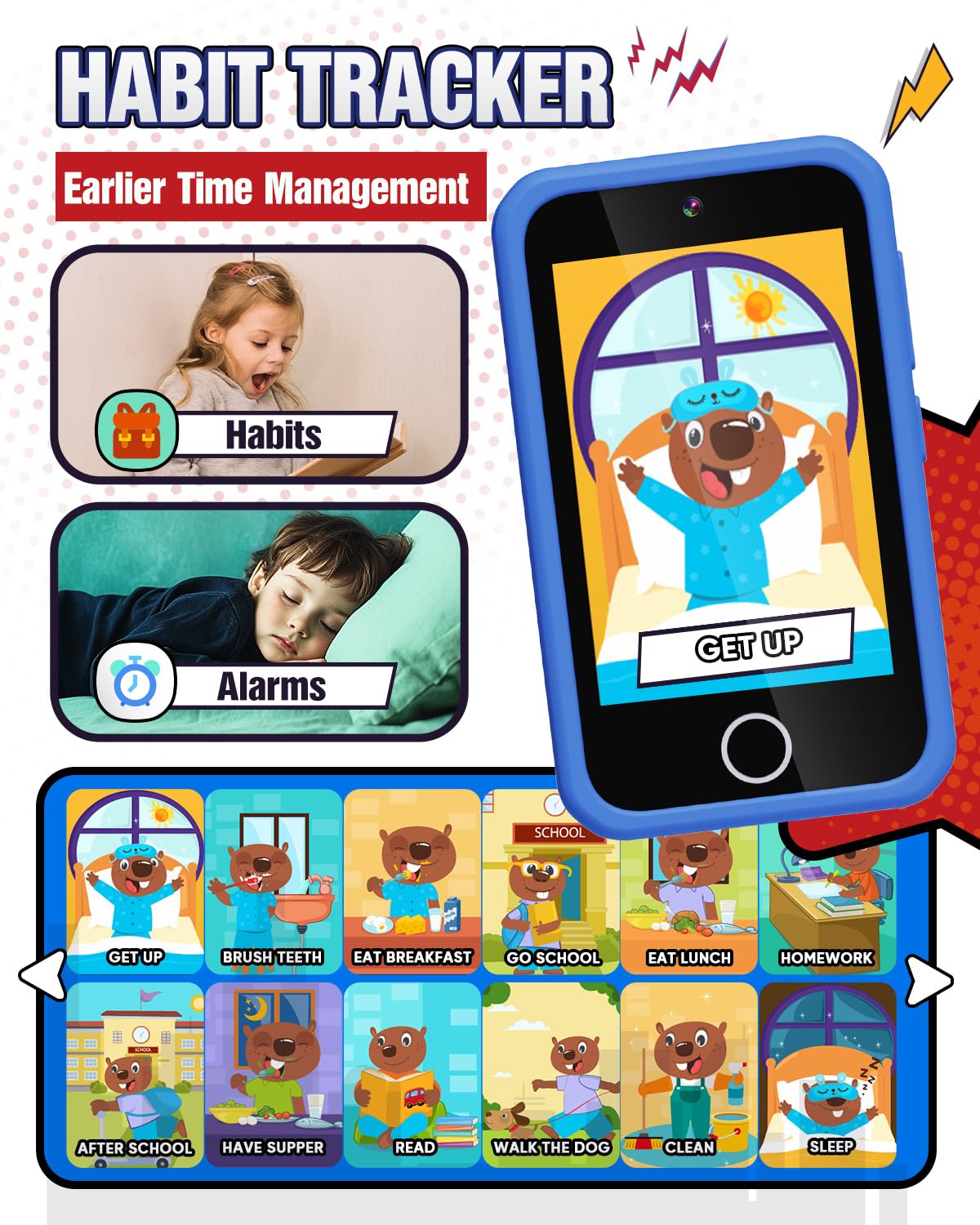 Lizzbey Spider Phone ABC learning enhances early literacy.