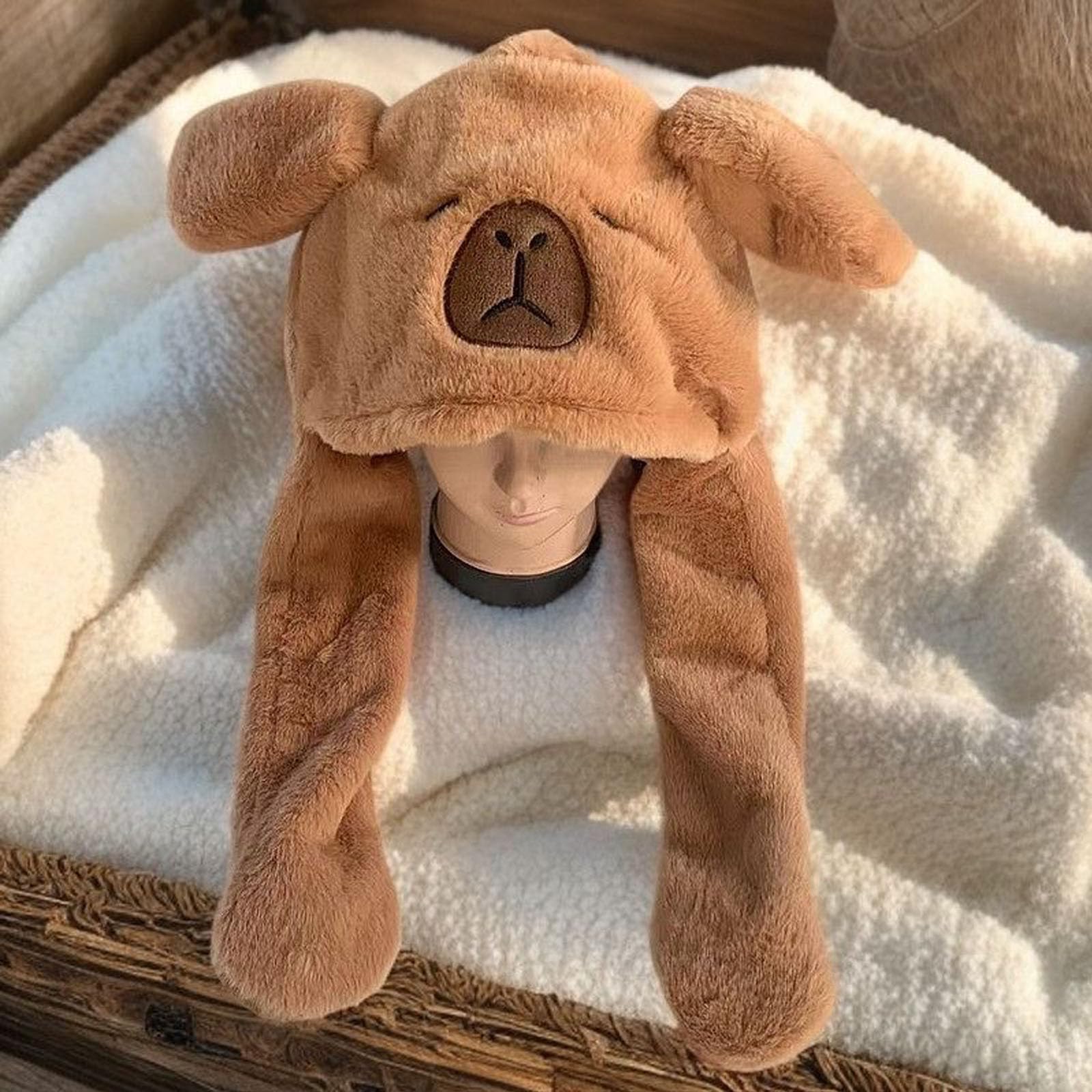 LJJINGXS Capybara hat versatile for casual wear, costumes, and photo props.