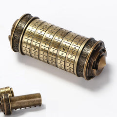 LJOYKID cryptex bronze exterior highlights a durable puzzle gift for surprises