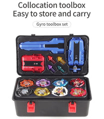 LJXTTDZS three-launcher set enables quick starts to action-packed gyro battles.