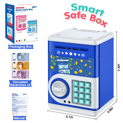 Included trial banknotes and animal alphabet stickers with LJZJ piggy bank