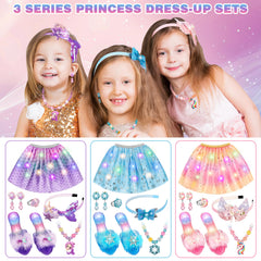 LJZJ three pairs of non-slip dress-up shoes for safe play.