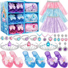 LJZJ princess dress-up storage case keeps accessories neatly organized for play sessions.