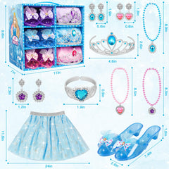 LJZJ jewelry set with necklaces and rings for complete dress-up looks.