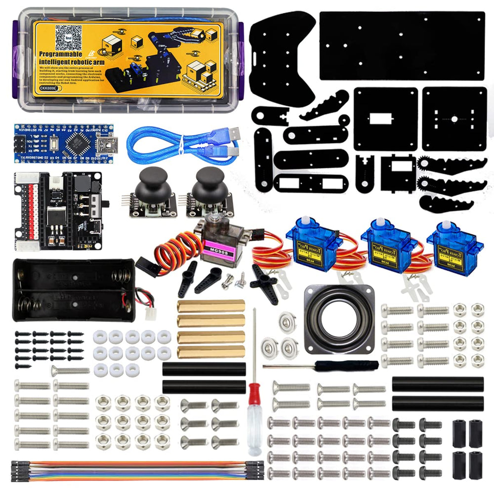 LK COKOINO robot arm gift-ready packaging for learners and hobbyists.
