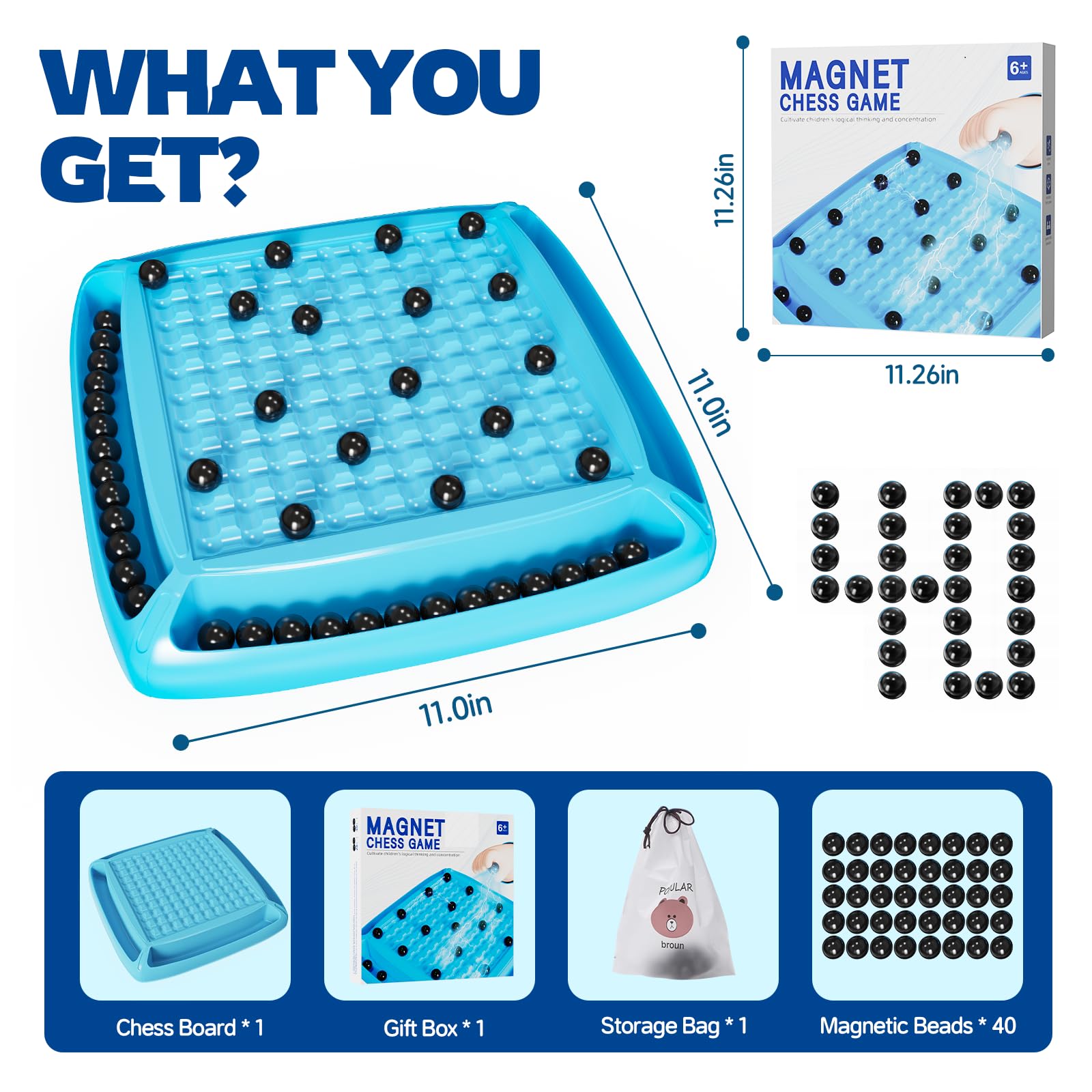 LLESSOO Magnet Game appeals to kids with simple rules and charm.