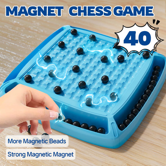 LLESSOO 40 magnetic pieces enable dynamic moves and endless challenges.