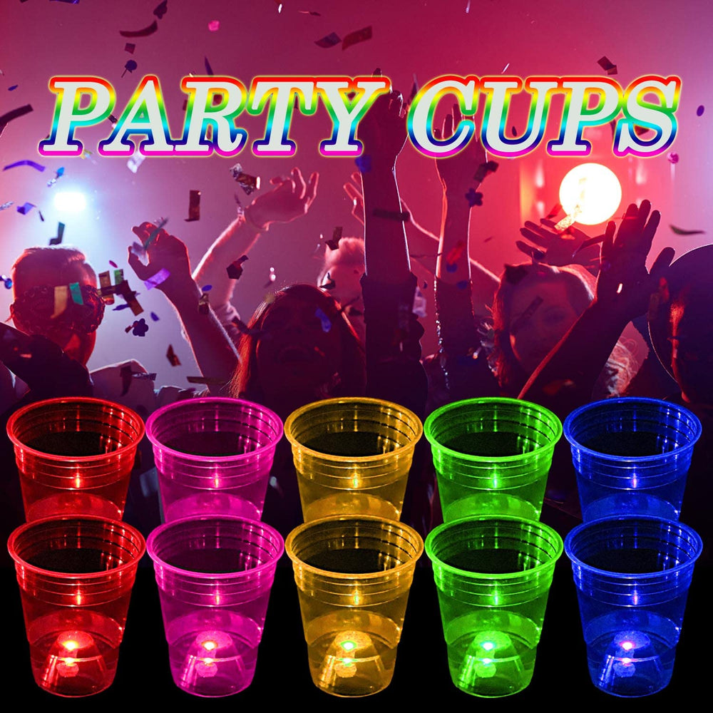 LLKMDSS glowing cups ideal as wedding party favors.