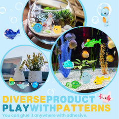 LLTDMEST aquarium mini resin figures – easy to arrange, add color to tanks.