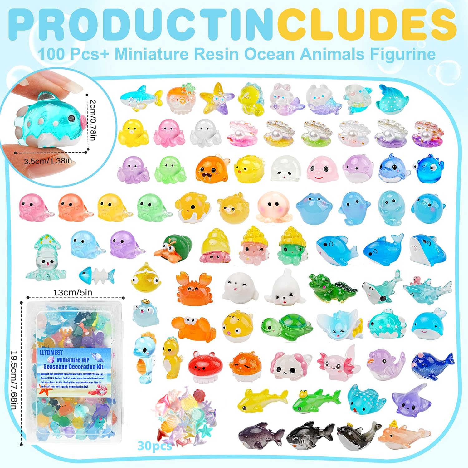 LLTDMEST turtle and dolphin sea figurines – charming accents for miniature landscapes.