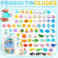 LLTDMEST turtle and dolphin sea figurines – charming accents for miniature landscapes.