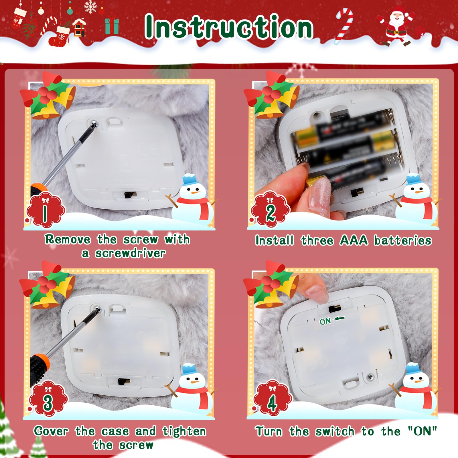 LLUKEME festive penguin is portable for travel and family gatherings.