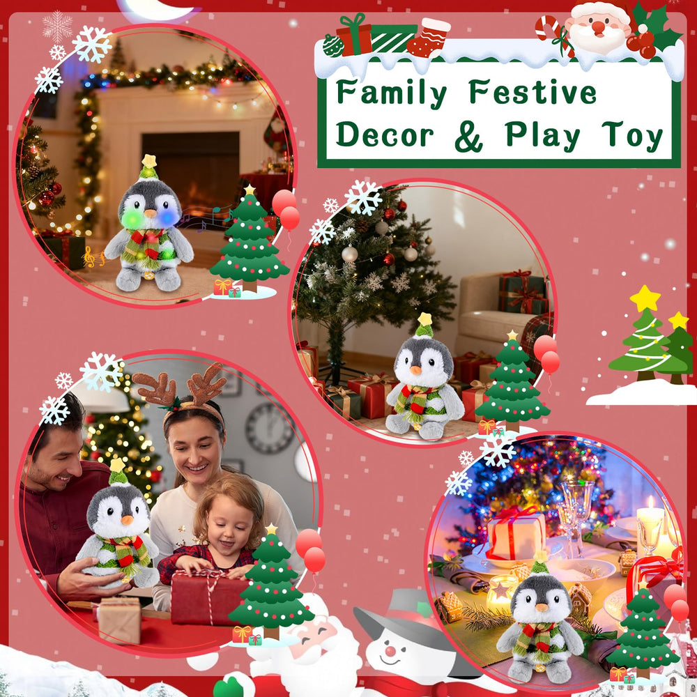 LLUKEME Christmas penguin plush adds a playful touch to gift exchanges.