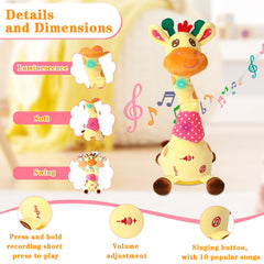 LLUKEME dancing giraffe makes a thoughtful birthday gift