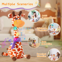 LLUKEME talking giraffe toy repeats what you say