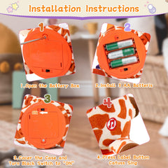 LLUKEME dancing giraffe toy recording feature for messages