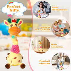 LLUKEME giraffe toy is travel-friendly for on-the-go fun