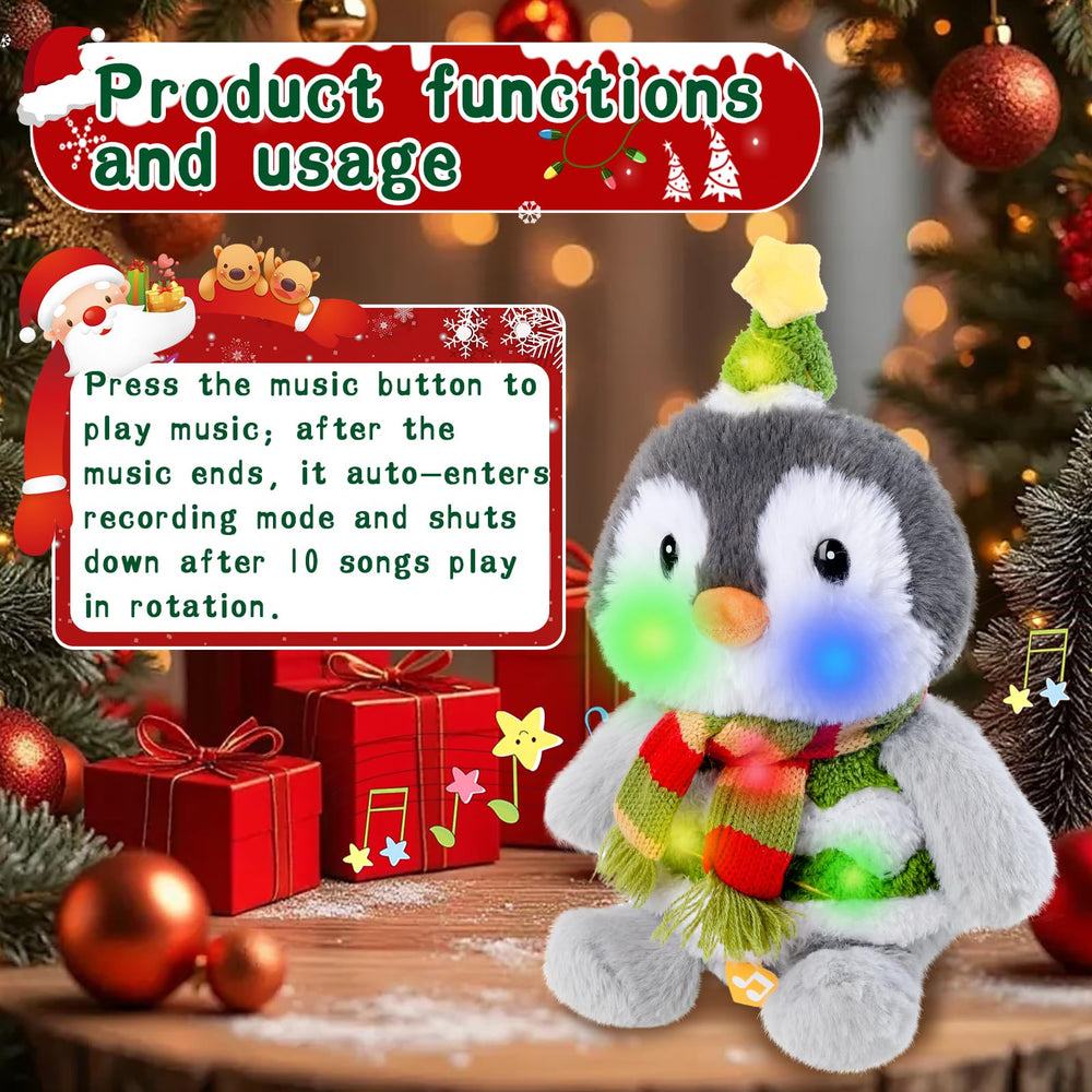 LLUKEME penguin auto-switches to dialogue after songs for simple interaction.
