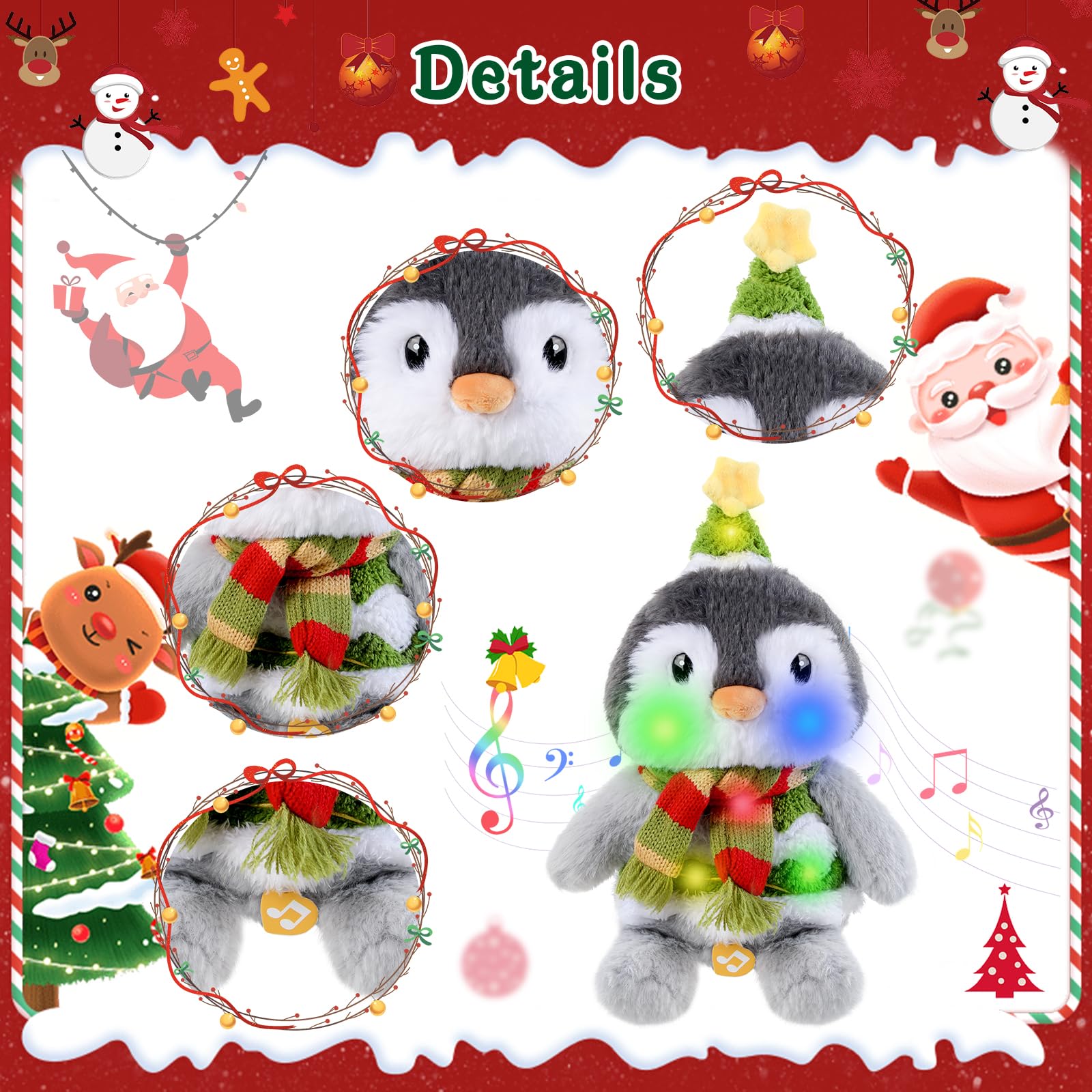 LLUKEME penguin imitates voices to spark conversation and rhythm in children.