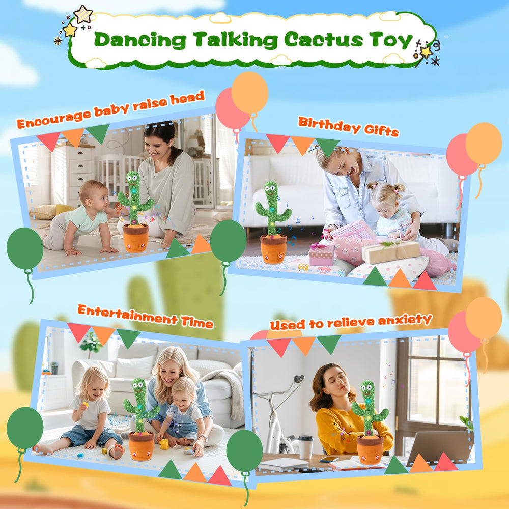 LLUKEME Easy setup cactus toy for quick musical play.