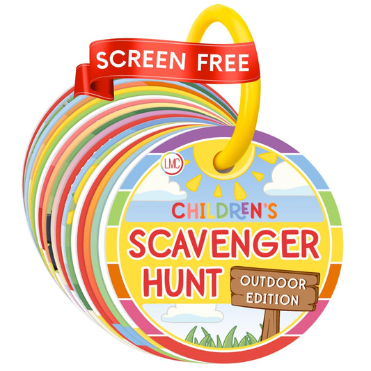 LMC Products scavenger hunt cards outdoor edition colorful objects for discovery