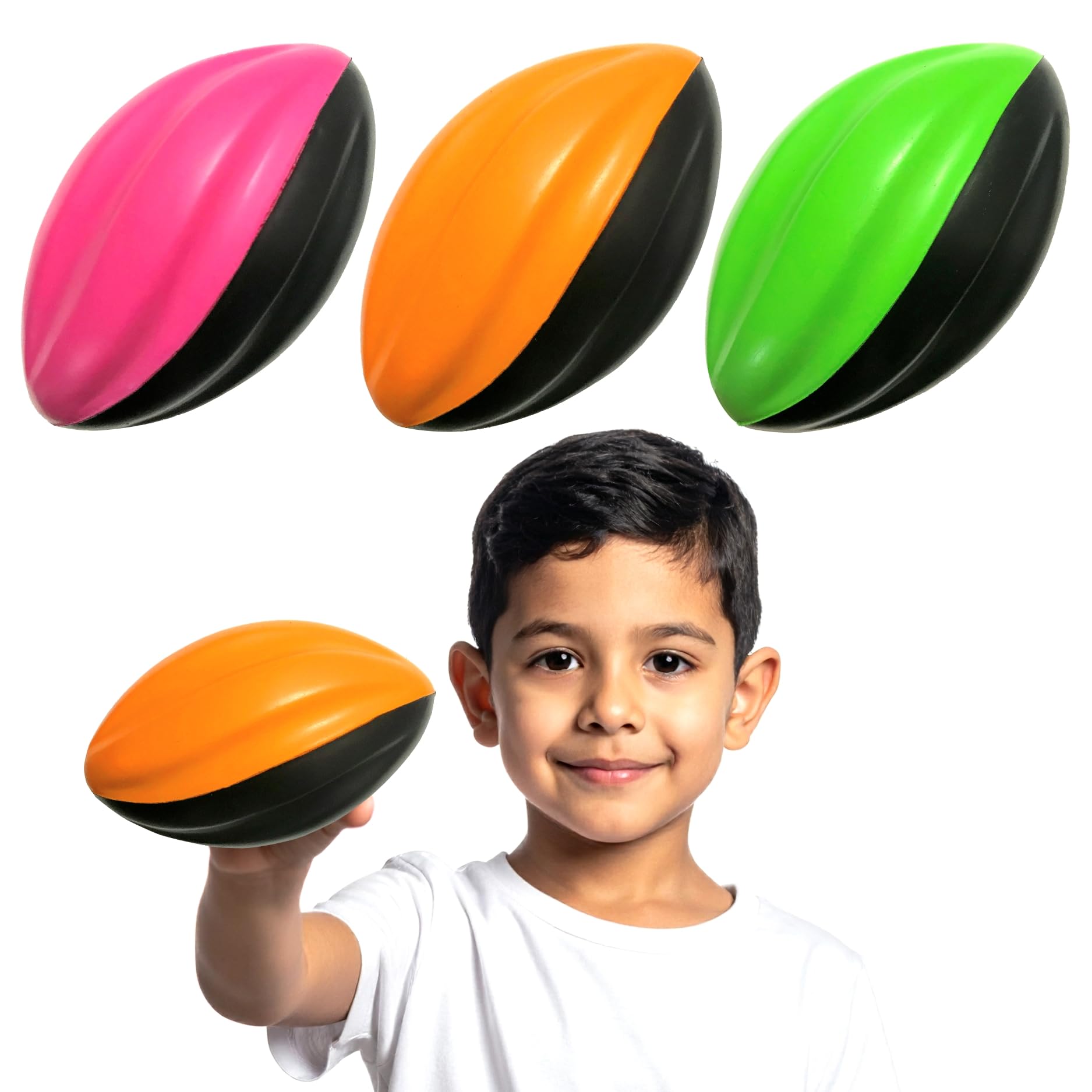 LMC Products mini football pink 5in with soft grip for easy catching.