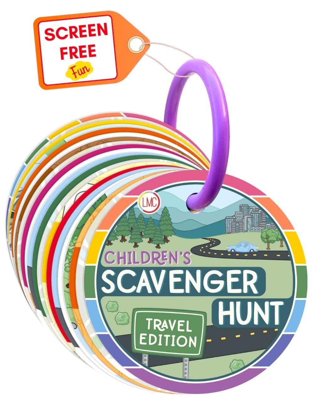 LMC Products scavenger hunt cards are double-sided and durable for toddler learning adventures.