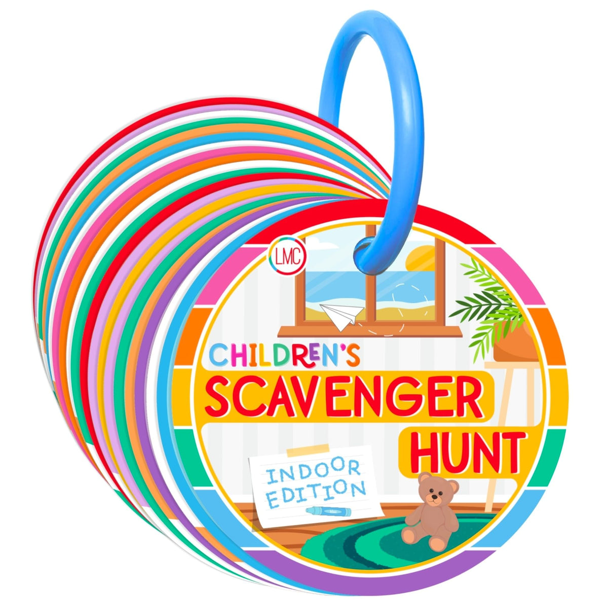 LMC Products scavenger hunt cards outdoor setup promotes active exploration and learning outdoors.