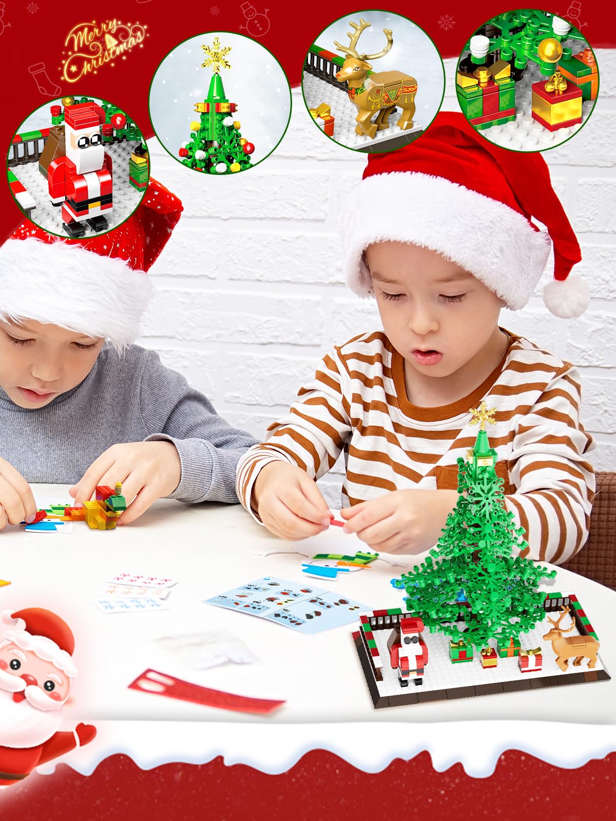 Lmrbelec holiday gift packages scene enhances seasonal display and gift-giving ambiance