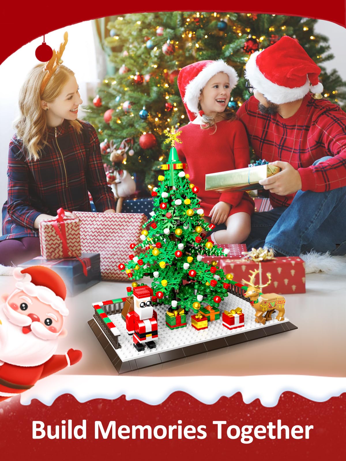 Lmrbelec Santa and Reindeer figures inviting festive imagination during play