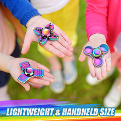 LNCOJOLM rainbow fidget spinner portable toy for travel and school.