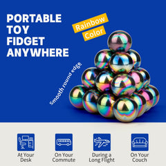 LNCOJOLM rainbow magnet stone ball set perfect gift for relaxation.