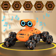 LNNKINE robot toy performing 360-degree rotation for dynamic play.