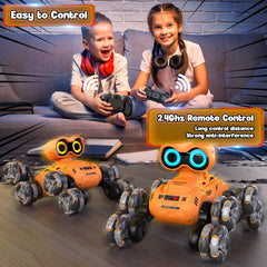 LNNKINE robot toy remote control enables easy kid-friendly steering.