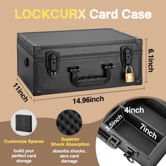 LOCKCURX interior with foam dividers for flexible card sizing and protection