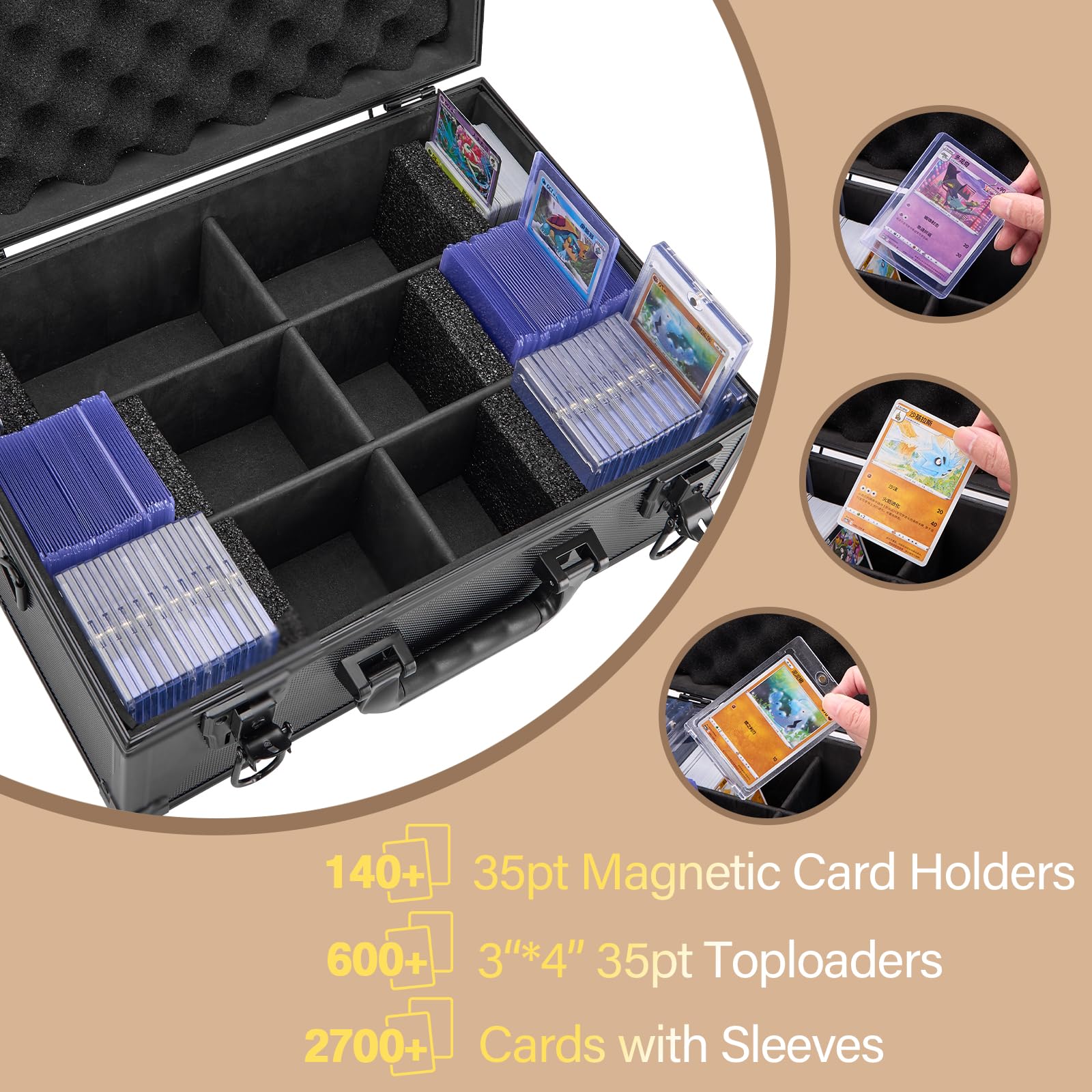 LOCKCURX storage box side view highlighting compact portability and grip handle