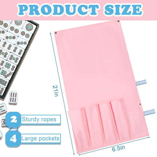 Locmeo mahjong bag interior with dedicated slots keeps tiles and holders organized.