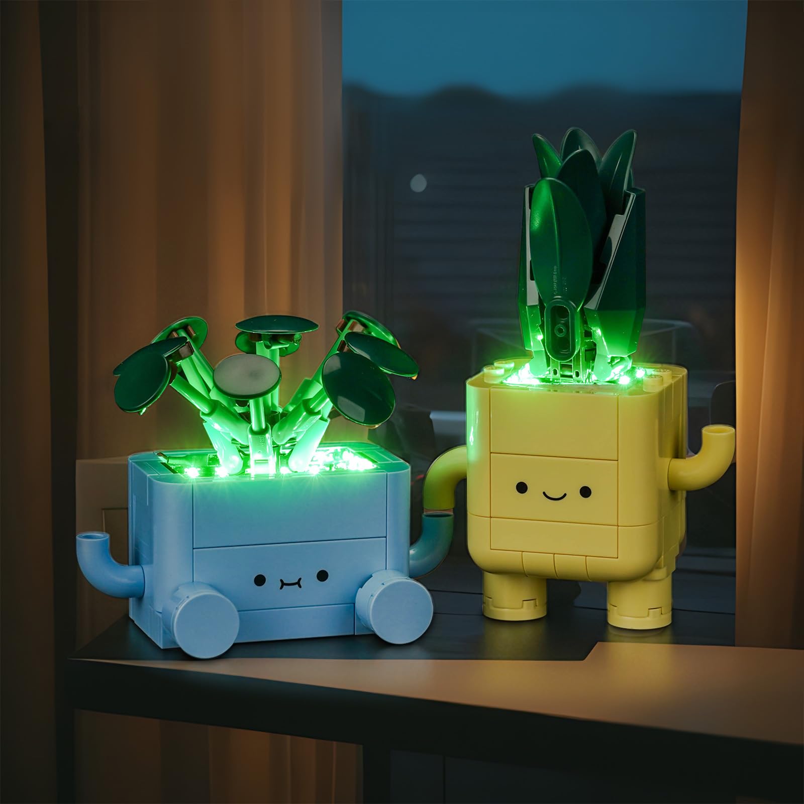 LocoLee light kit for LEGO 10349 Happy Plants installation guides illuminate hidden details