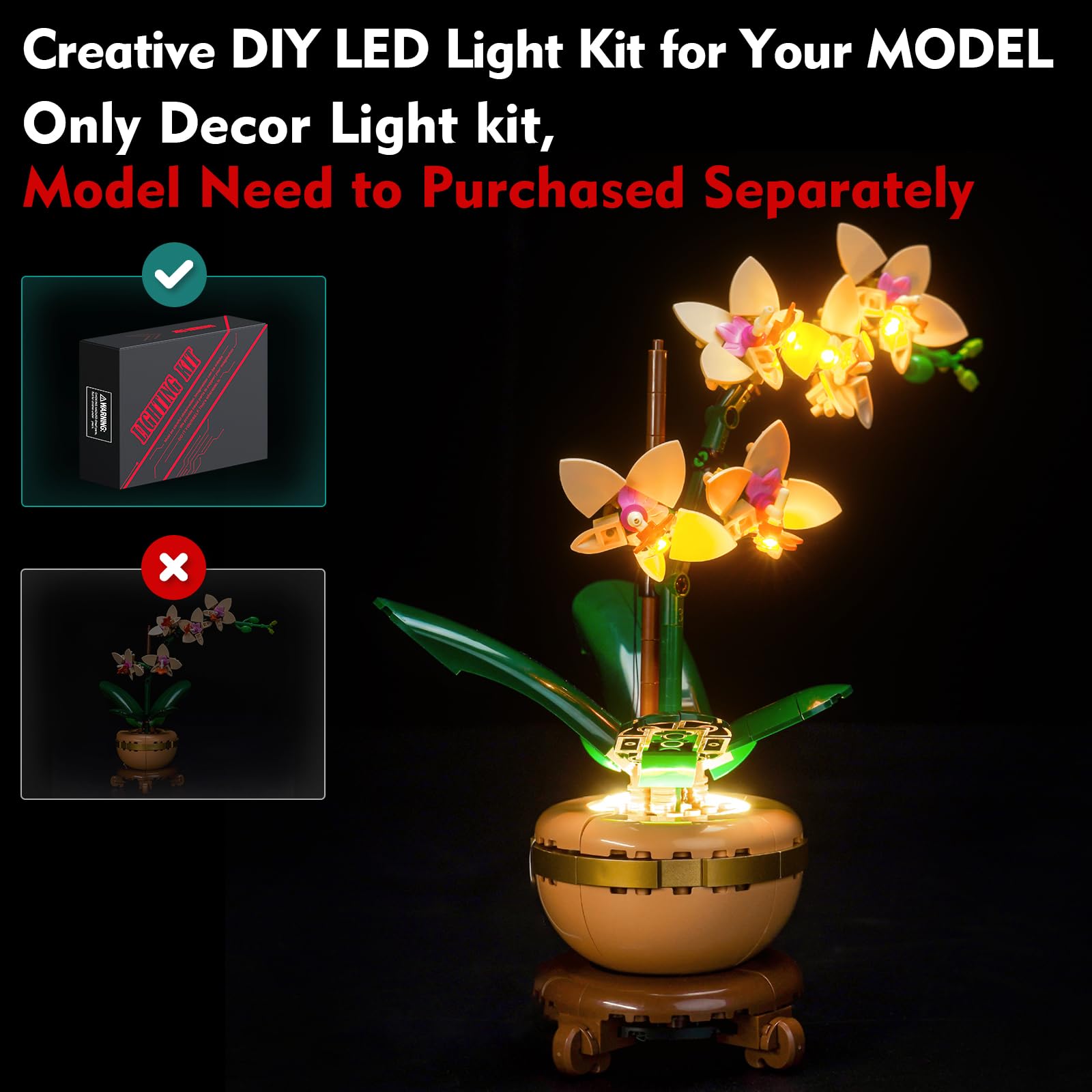 USB-powered setup by LocoLee delivers brighter illumination when connected.