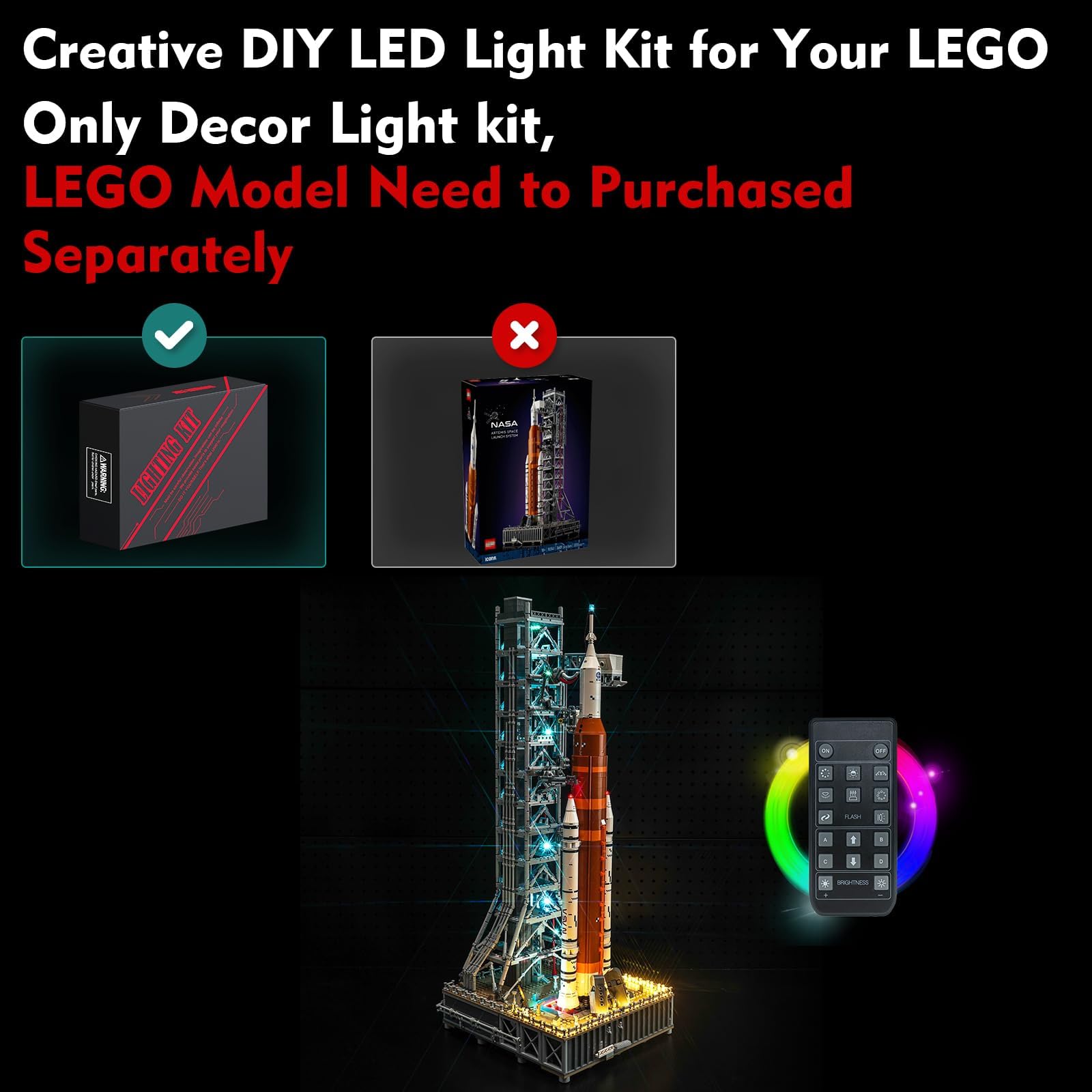 LocoLee USB-powered lighting provides bright, flexible setup.