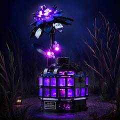 LocoLee copper lines illuminate the LEGO Dahlia using premium lighting for vivid details