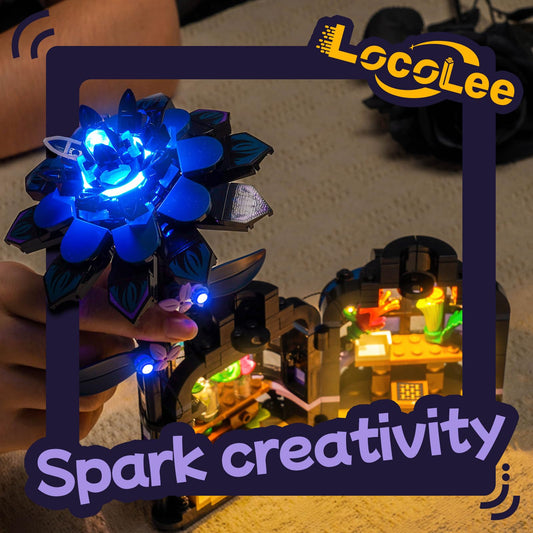 LocoLee LED inside Dahlia blooms provides bright, even illumination