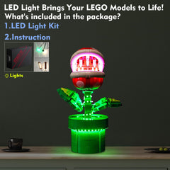 LocoLee hidden cables create clean display for Piranha Plant 71426