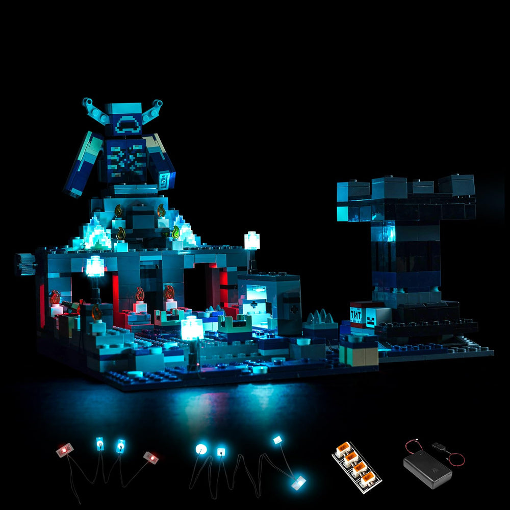 LocoLee Light Kit for Deep Dark Battle 21246, side view enhances display with vivid glow