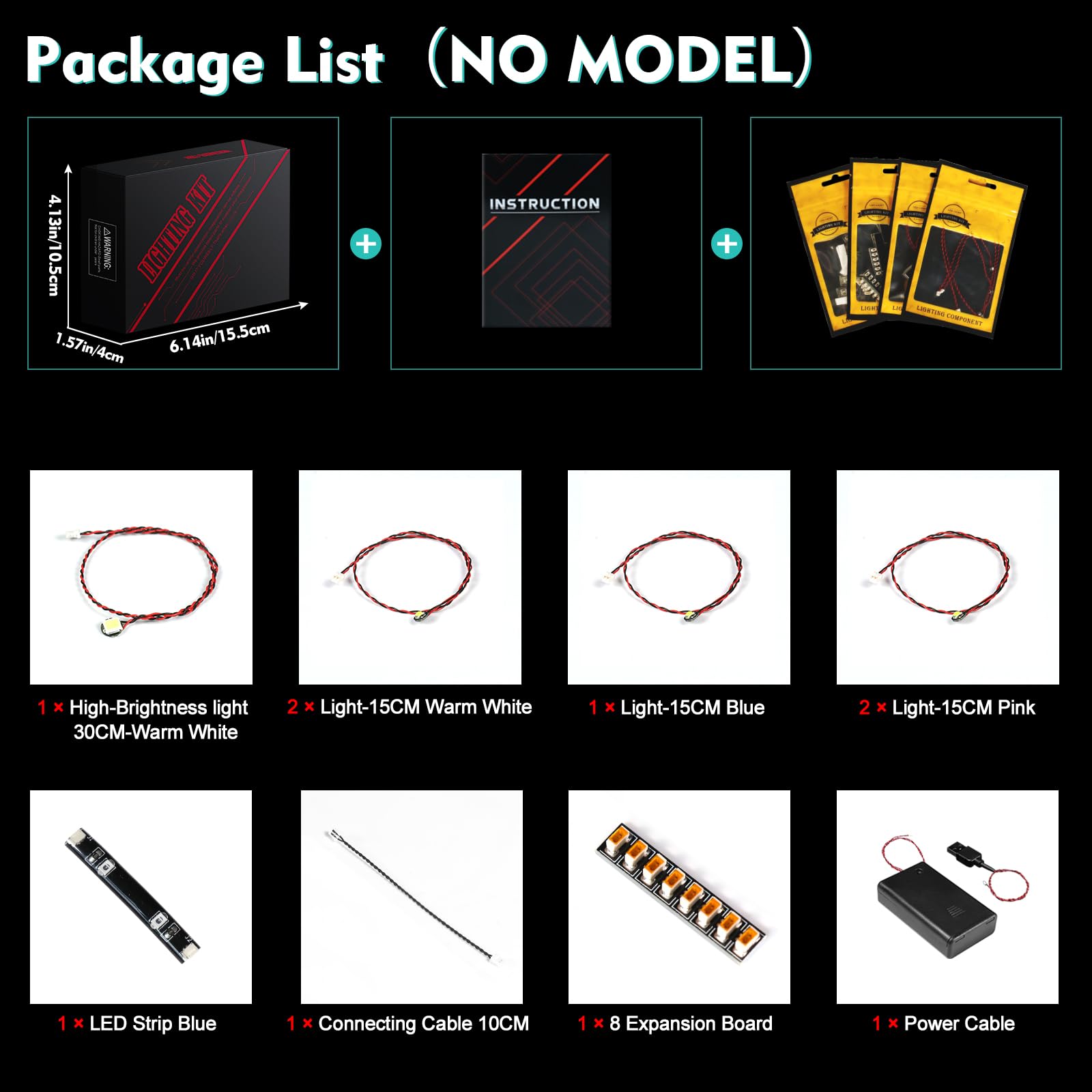 LocoLee packaging-ready light kit for LEGO 31172, ideal gift