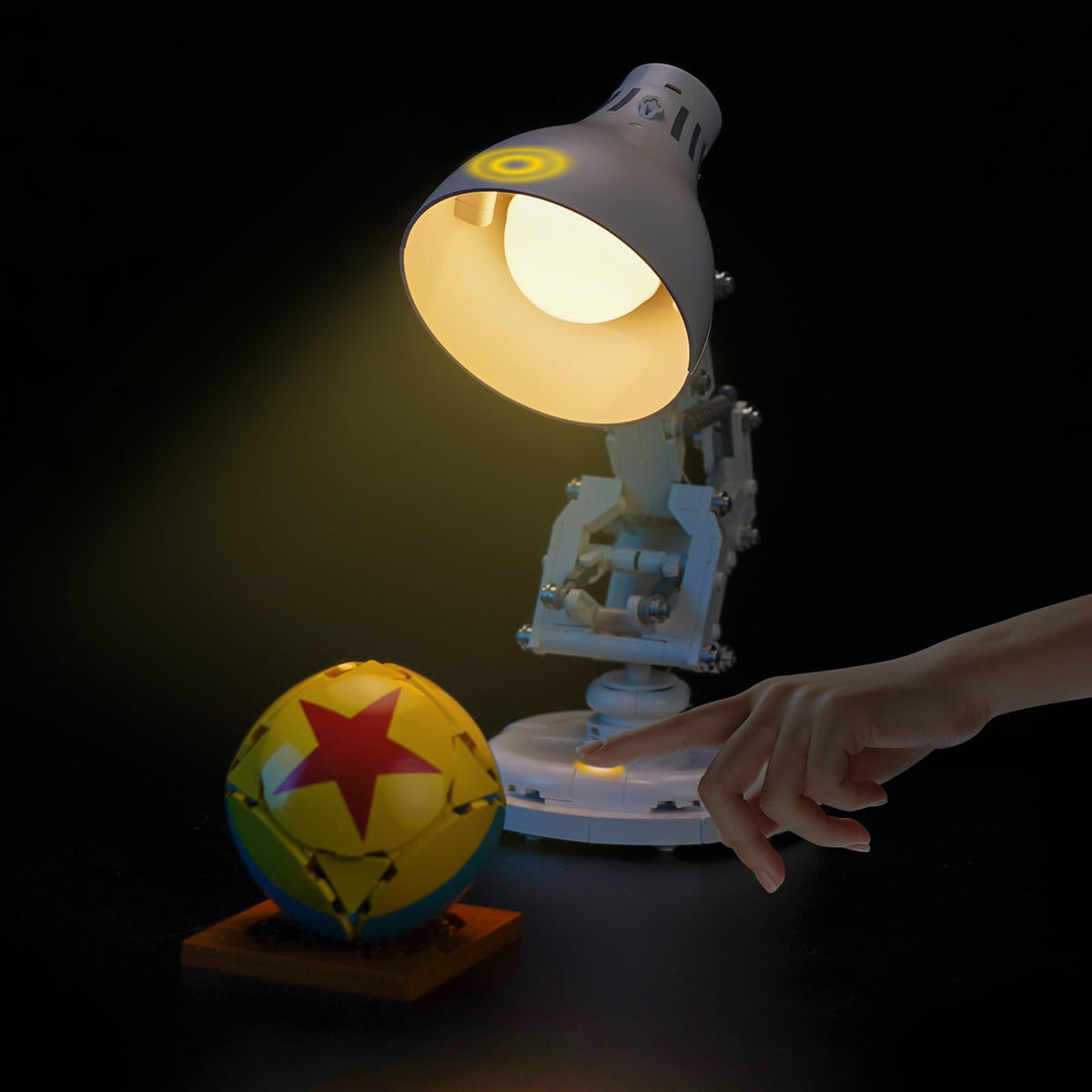 LocoLee Pixarluxo light kit assembly showing seamless Lego integration for a tidy glow