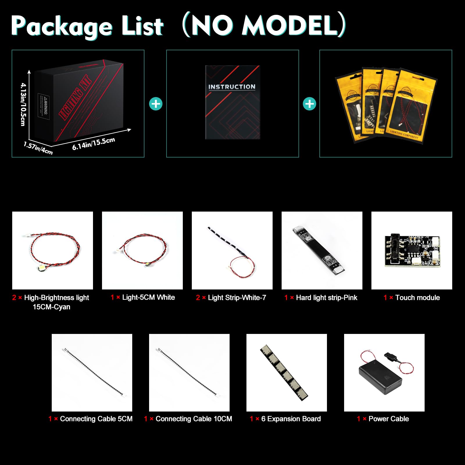 LocoLee Toothless Light Kit premium ABS parts withstand handling during setup